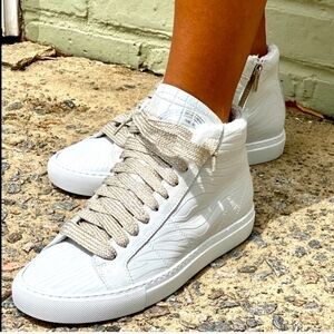 P448 Women Surf Later Ankle Leather Sneakers boots shoes sz 38/7.5-8